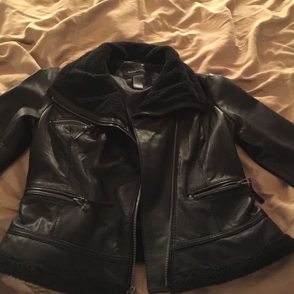 moda international leather jacket