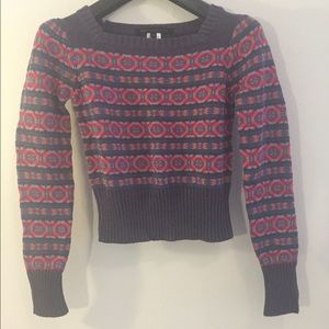 Marc by Marc Jacobs Fair Isle cropped sweater