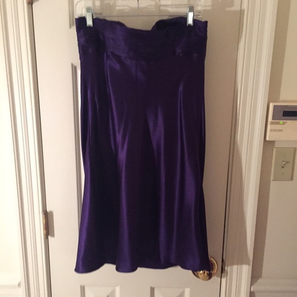 Purple Strapless Laundry Cocktail Dress - Picture 3 of 4