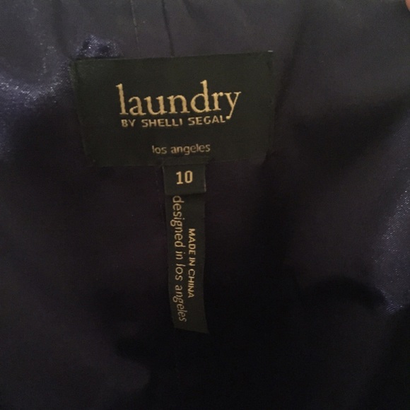 Purple Strapless Laundry Cocktail Dress - Picture 4 of 4