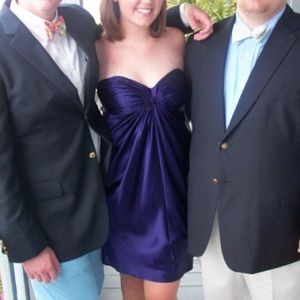 Purple Strapless Laundry Cocktail Dress