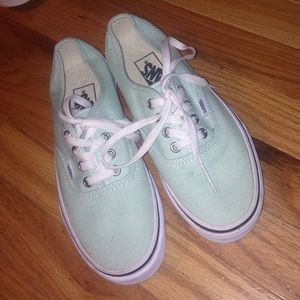 Teal vans