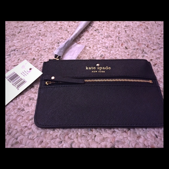 Kate Spade Bee Wristlet (black)