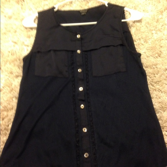 Ann Taylor navy blue top