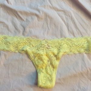Yellow Lacey thong