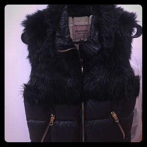 Juicy Couture fur vest
