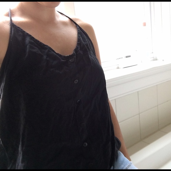 Tie Back Brandy Melville Black Halter Top