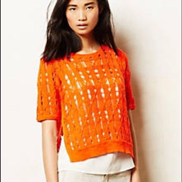 Anthropologie side slice midi pullover