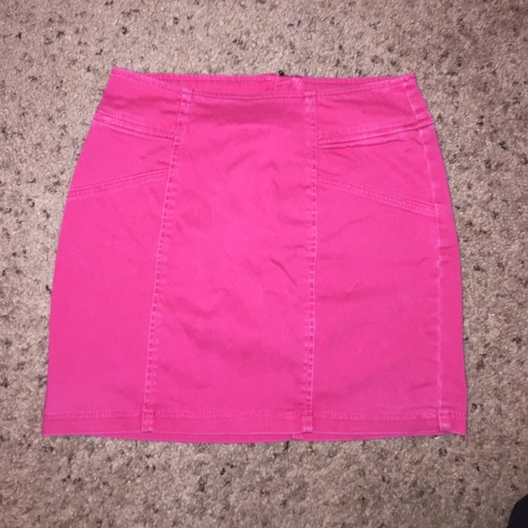 Hot pink fades mini skirt