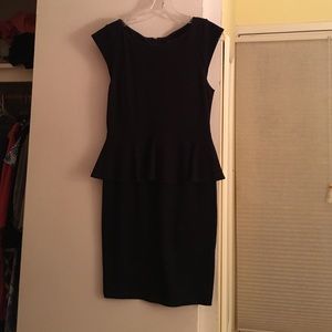 Navy peplum Alice + Olivia dress