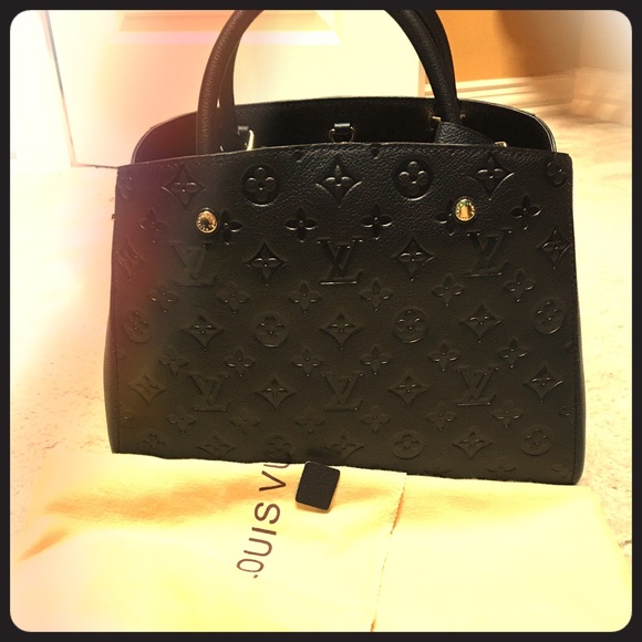 ****Reduced****LV leather bag black