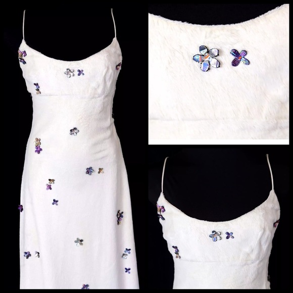 Ben De Lisi Couture Ivory Faux Fur Gown - Picture 3 of 4