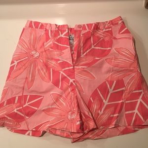 Lilly Pulitzer pink floral shorts