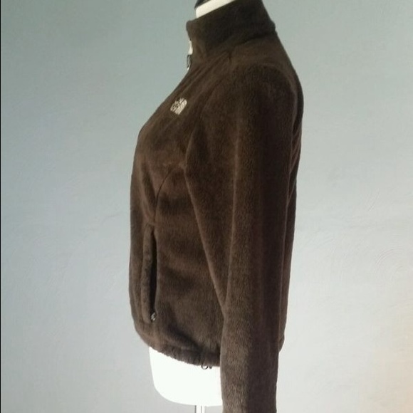 Brown Fleece Osito North Face Jacket, XS - Picture 3 of 4