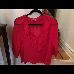 Joie red blouse
