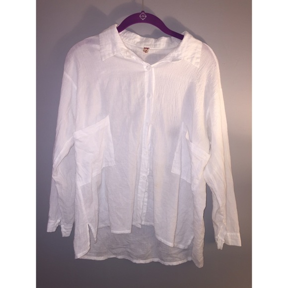 White button down