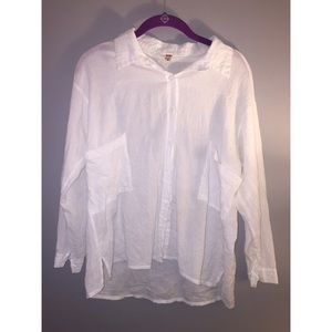 White button down