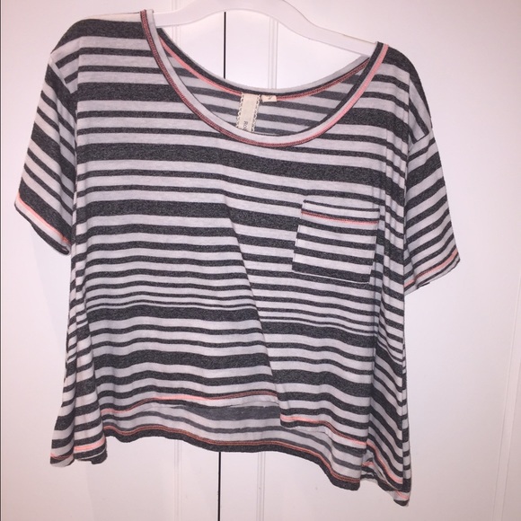 Striped crop top