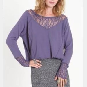Violet Harmon Free People Purple pullover