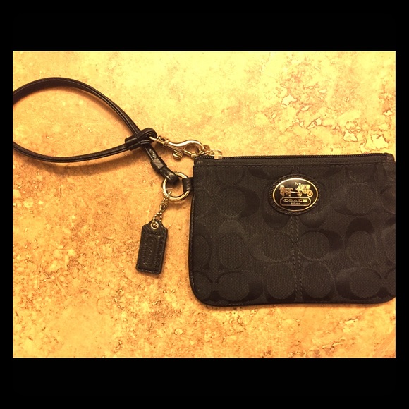 Black Coach Wristlet