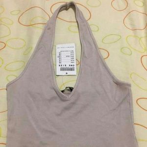 Brandy blush halter type top