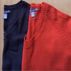 Like New Sweater Bundle-Navy & Orange. Sz M