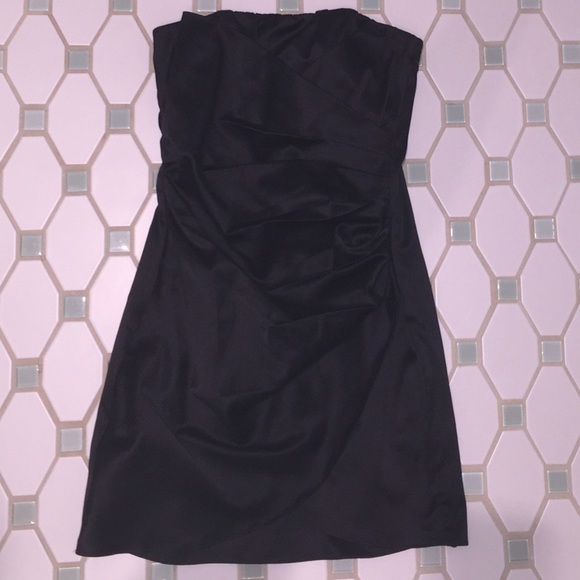 Sexy black strapless dress