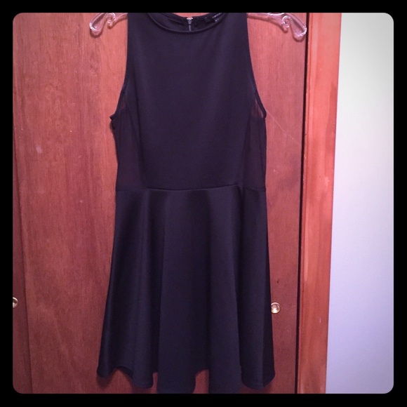 Black dress w mesh sides