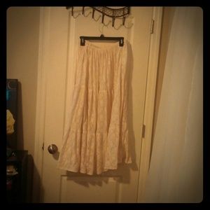 Vintage Lace Maxi Skirt