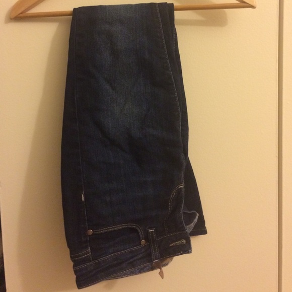 Denim dark blue jeans