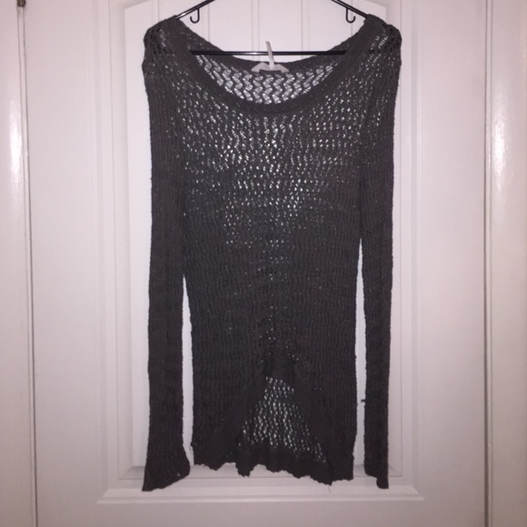 Grey knitted sweater