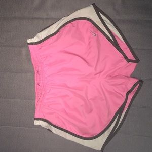 Pink Nike Dri-Fit shorts