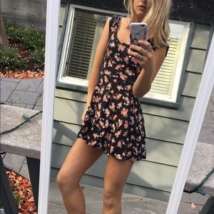 Mini, floral cut-out dress.