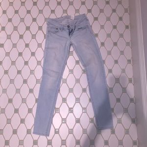 Very light wash jeans