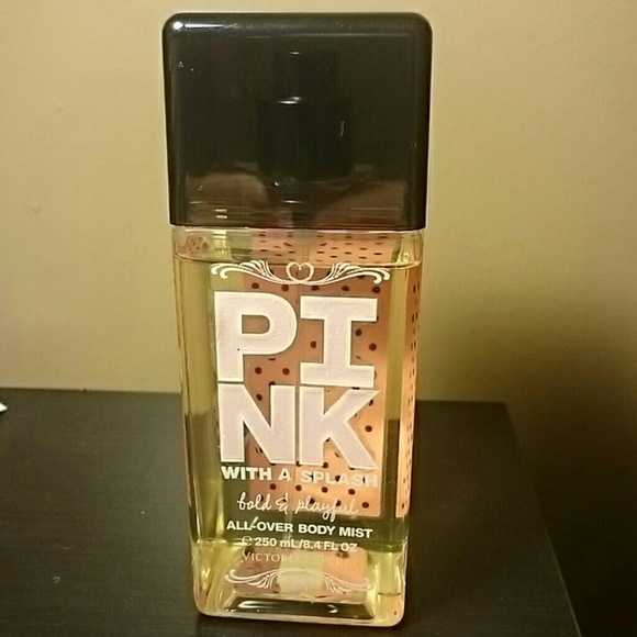 Pink with a splash bold and playful body mist.