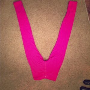 SOLD!Lulu lemon pink and black reversible leggings