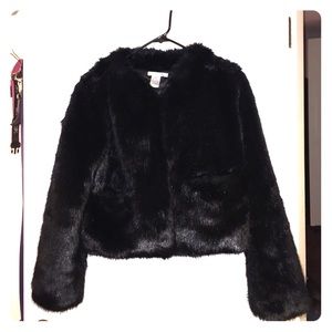 Alberto Makali Faux Fur Short Coat
