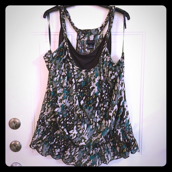 Double layer camouflage tank top