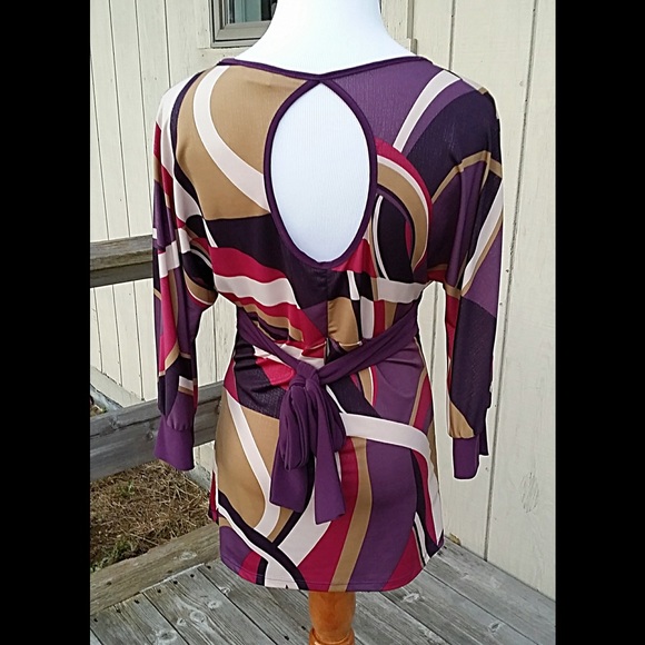 $5 Colorful Open Back Top - Picture 3 of 3