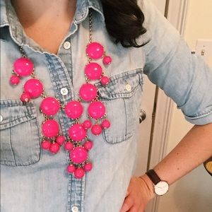 **Last Day** Authentic J.Crew Pink Bubble Necklace