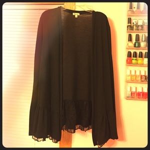 Black Lily Star cardigan