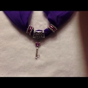 Purple scarf