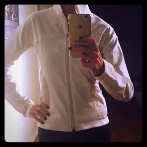Lululemon white zip jacket