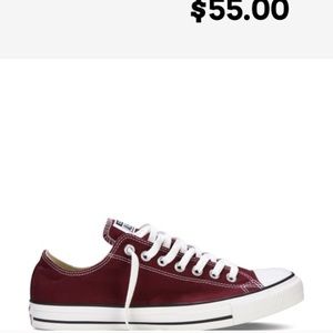 Burgundy converse