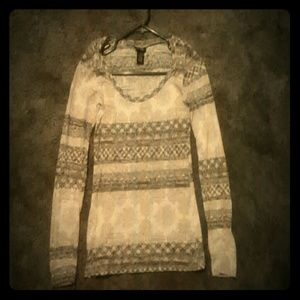 Long sleeve rue 21 shirt