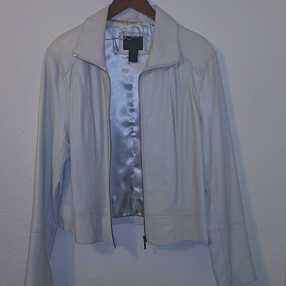 John Paul Richard. Cream. Soft Leather. Jacket.