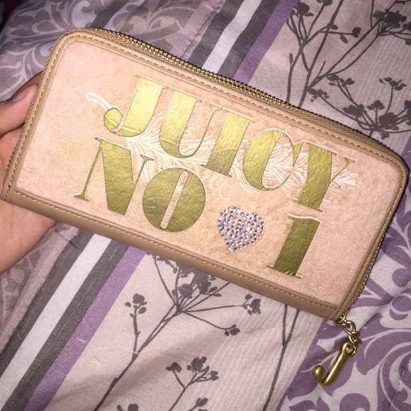 Juicy Couture zip around wallet.