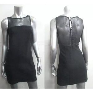 ⚡️SALE 90's Black sheer top panel mini shift dress