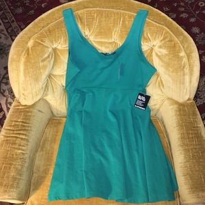Teal mini dress
