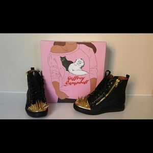 Black & Gold sneakers